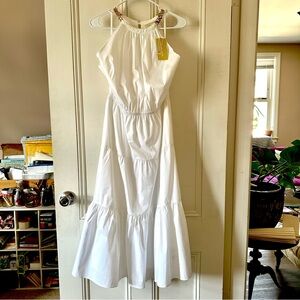 Michael Kors White Tiered Maxi Dress